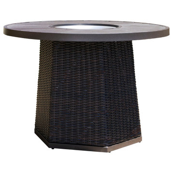 Eleni High Dining Fire Table, Beige