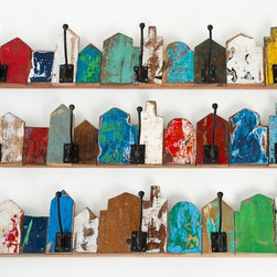Cahaya Wall Coat Rack - 5 Hooks - Clothes Racks