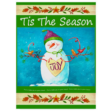 Melinda Hipsher 'Snowman Season Of Joy' Canvas Art, 24"x18"
