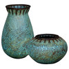 Bisbee Turquoise Vases, S/2"