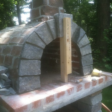 The Schelzi Family Wood Fired Brick Pizza Oven in Massachusetts
