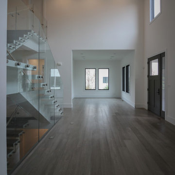 Project #80 | Mono-Beam Staircase with Glass Panels