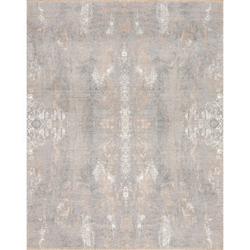 Nirvana Couture Intuition Area Rug, Gray/Gold, 5"x8"