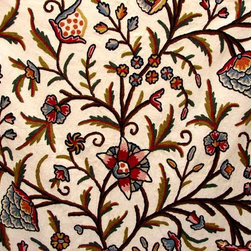 Crewel Fabrics Drapes and Curtains - Curtain Fabric