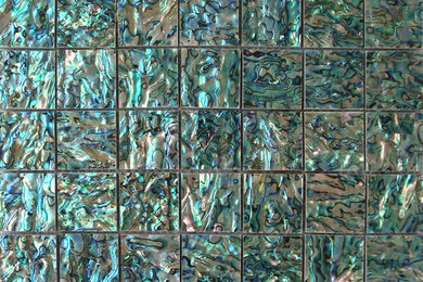 Abysmal sea shell tile for kitchen backsplash & bath walls nature black EST035