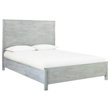 Asheville Grey Washed Wooden King Bed