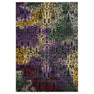 Safavieh Watercolor Collection WTC673 Rug, Light Yellow/Green, 8' X 10'