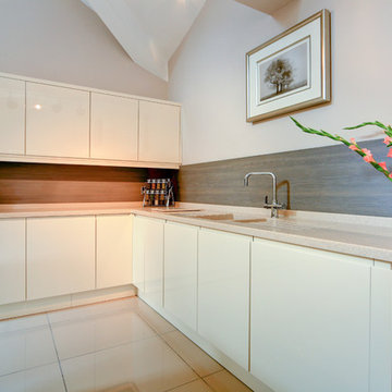 Gloss Ivory Kitchen Installed in Stalybridge, Tameside