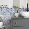 Faenza Ceramic Floor and Wall Tile, Azul