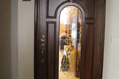 Example of a minimalist home design design in Chennai