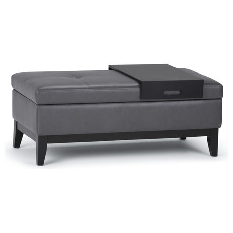 Oregon Storage Ottoman Bench with Tray
