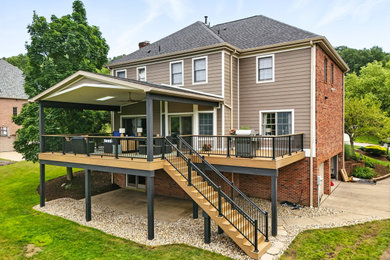 Inspiration for a contemporary deck remodel in Other