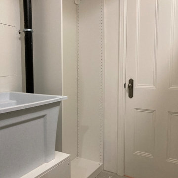 IKEA Pax Closet within Basement Laundry space