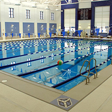 URBAN: indoor competition swimming pool with starting blocks + diving boards