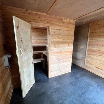 Puget Sound Shed to Sauna Conversion