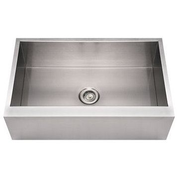Noah's Collection Brushed Stainless Steel Commercial Single Bowl Sink
