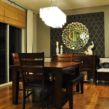 Marrakech Trellis Stenciled Dining Room