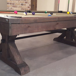 Modern Farmhouse Otis Pool Table presented by Sawyer Twain - Game Tables