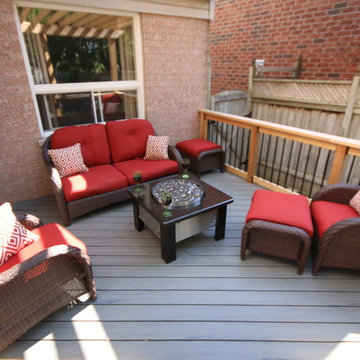 Some custom decks built by Hickory Dickory Decks using Armadillo decking.
