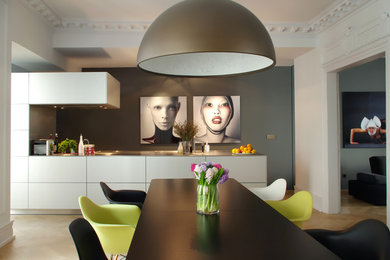 Inspiration for a contemporary dining room in Strasbourg.