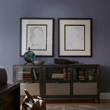 Element Industrial Media Console-Nickel