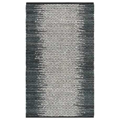Safavieh Vintage Leather Collection VTL101 Rug, Grey/Cream, 2'x3'