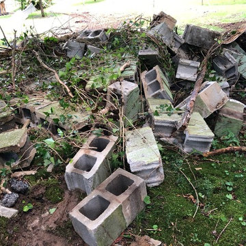 Cinder Block Shed Demolition and Removal