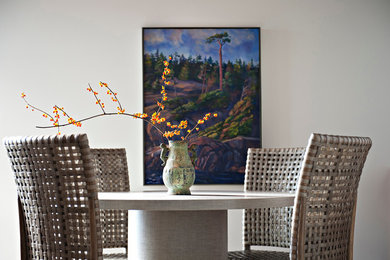 Trendy dining room photo in Vancouver