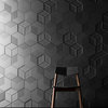 SIX-B, Concrete Decorative Wall Tile, Dark Gray, Set of 20