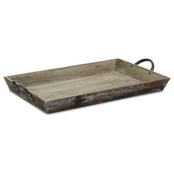 Tapered Wooden Serving Tray