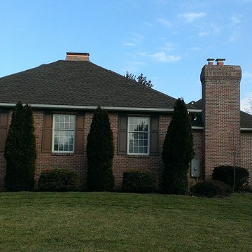 GAF Timberline Shingles & Copper Chimney Flashing