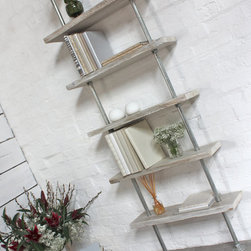 Robyn Adjustable Reclaimed Scaffolding Shelves - Bookcases