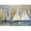 "Sailboats On Water" Canvas Wall Art, 32"x48", Unframed