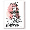 "Sink or Swim" by Maggie Macdonald Framed in a 16x20" Acrylic Shadowbox