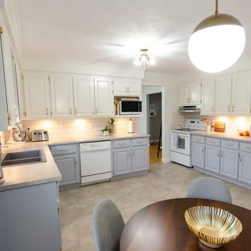 Kitchen cabinet spraying