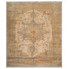 10'3''x12'4'' Hand Knotted Wool Turkish Oushak Area Rug, Beige Color