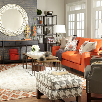 Transitional Living Room