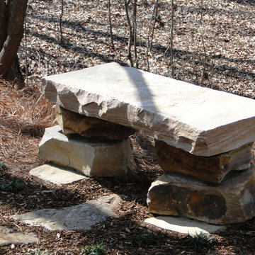 Stone Bench Wall