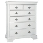 Bentley Designs - Chantilly White 2-Over 4-Chest of Drawers - Chantilly White Painted 2 over 4 Chest of Drawers offers a contemporary rework of classic French styling which effortlessly combines bold character with subtle attention to detail that results in a range that is, quite simply, beautiful. Chantilly is an exquisitely grand range that will add an opulent touch to any room.