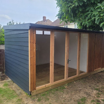 Bespoke Summer House with filing shed