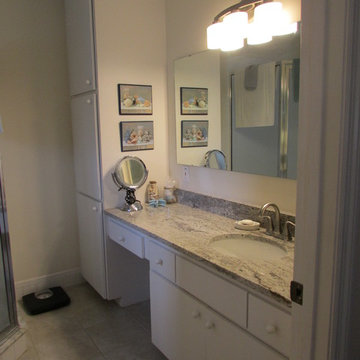 Bathroom Remodel-Refresh with fiberglass surround