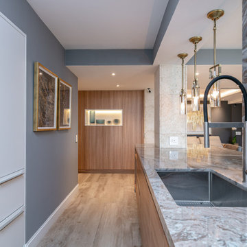 Modern Elegance: Sophisticated Living Space with Natural Elements in Miami