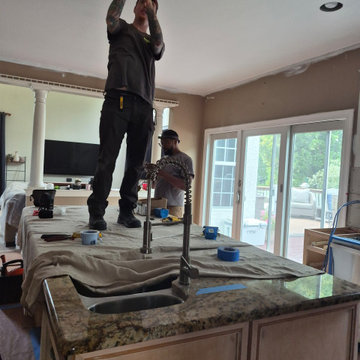 New Hope Kitchen Painting Railings Trim
