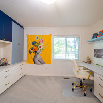 Murphy Bed & Built Ins Add Creative Update to Reston Home Bedroom