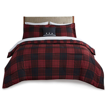 Madison Park Essentials 8 Piece Reversible Comforter Set Bed Sheets, Cal King