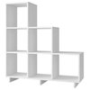 Bowery Hill 6-Cubby Bookcase, White