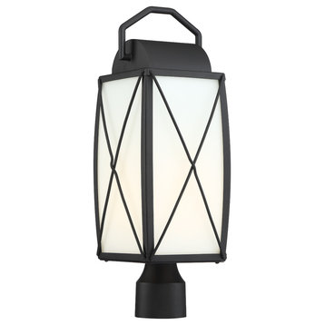 Fairlington 1 Light Outdoor Post Lantern, Black