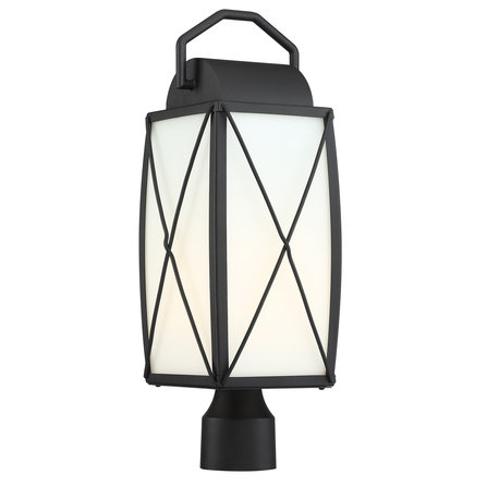 Fairlington 1 Light Outdoor Post Lantern, Black