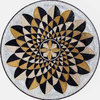 Round Flower Mosaic, Nawar, 24"x24"