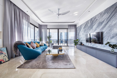 Inspiration for a living room remodel in Singapore